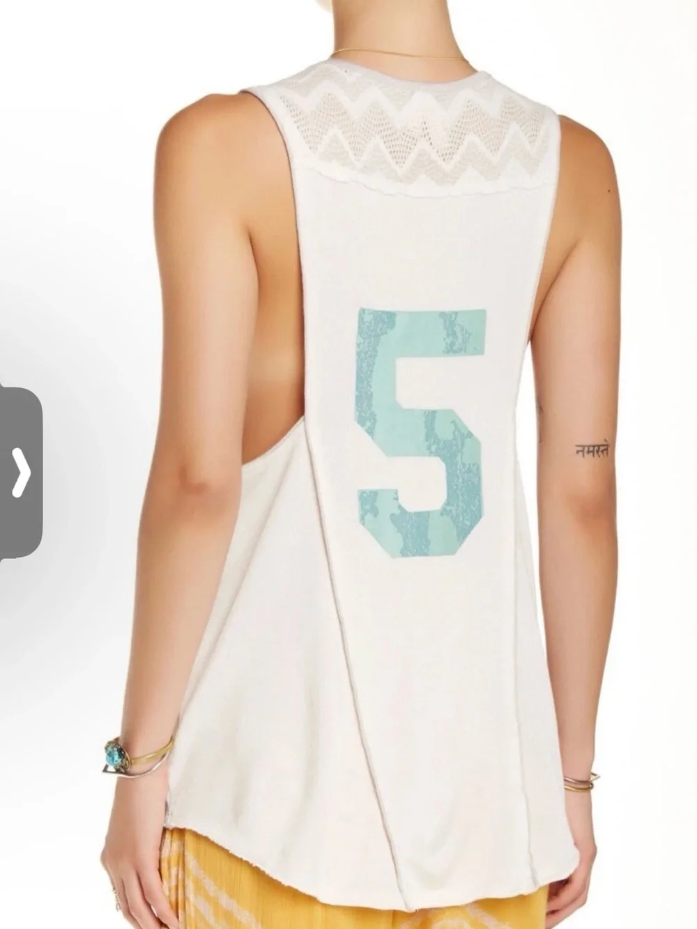 Free People Bleachers graphic tank top. NWT